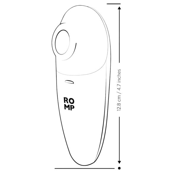 ROMP Switch X - stimulátor klitorisu na vlny vzduchu - broskyňová farba