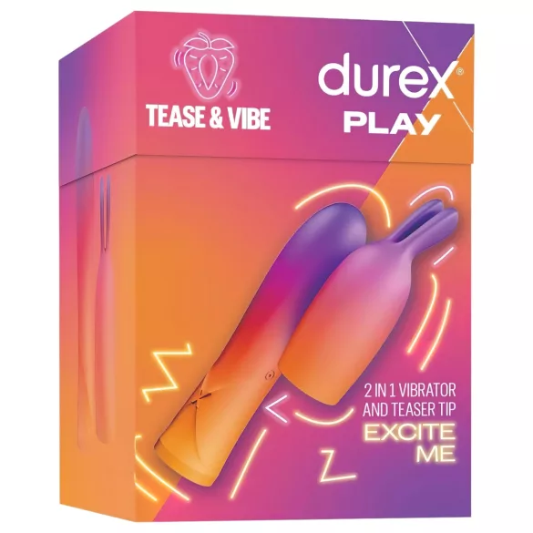 Durex Tease & Vibe - vibrátor s králičím stimulátorom klitorisu - ružový