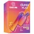 Durex Tease & Vibe - tyčový vibrátor s králičím dráždidlom (ružový)