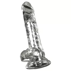 Crystal - Vibrátor s prísavkou (priehľadný)
