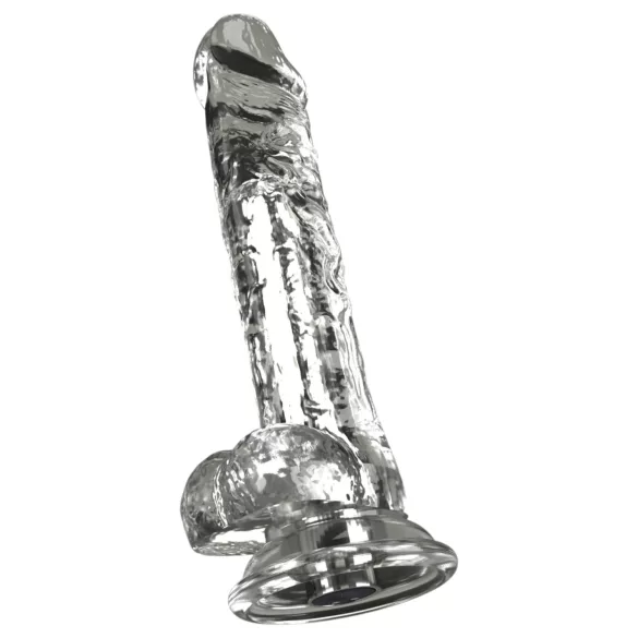 Crystal - Vibrátor s prísavkou (priehľadný)