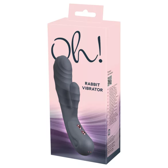 You2Toys - Oh! Rabbit vibrátor s ramenom na klitoris (čierny)