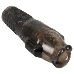 Stroker - vibračný masturbátor s podtlakom - sivý