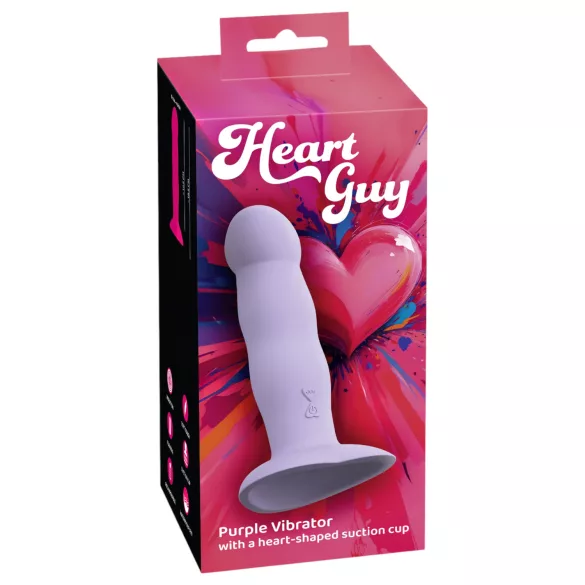 You2Toys - vibrátor so srdiečkami - fialový