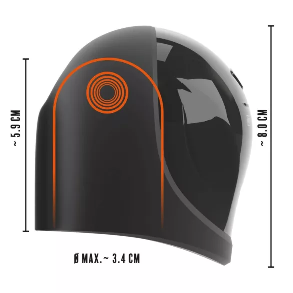 Rebel - vibrátor na žalud - vodotesný - čierny