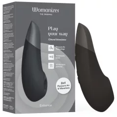  Womanizer Enhance 2v1 pulzný stimulátor klitorisu + vibrátor (čierny)