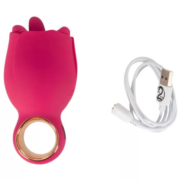 You2Toys Oral Fun - jazykový vibrátor na klitoris (ružový)
