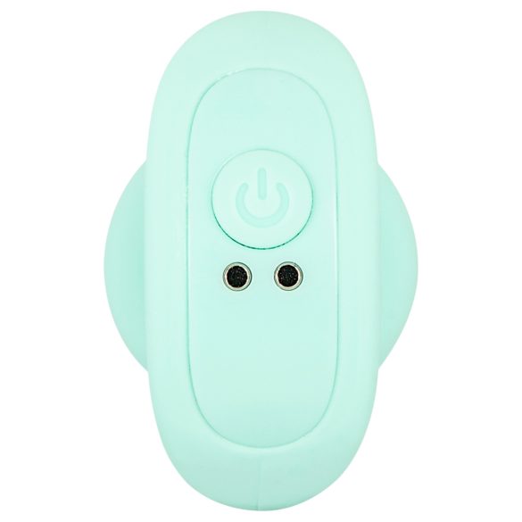Cuties Mini - análny vibrátor plug s guľôčkami - zelený