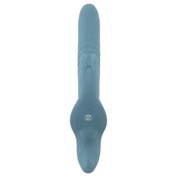 You2Toys - 3-dielny pripínací zajačikový vibračný stimulátor s diaľkovým ovládaním (modrý)