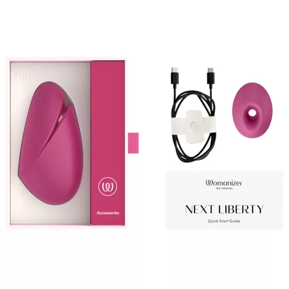Womanizer Next Liberty - stimulátor klitorisu s tlakovými vlnami (ružový)