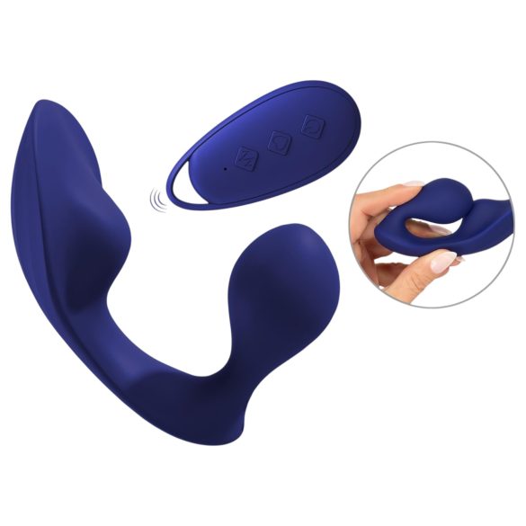 SMILE - diaľkový análno-panty vibrátor (modrý)
