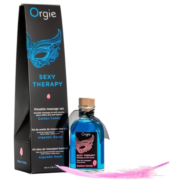 Orgie Sexy Therapy - masážny olej set - cukrová vata