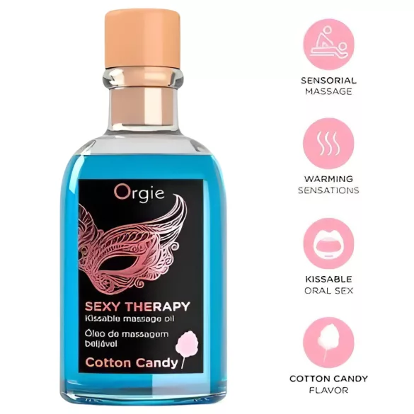 Orgie - masážny olej set - vôňa cukrovej vaty