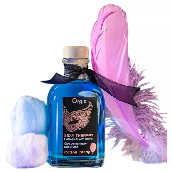 Orgie - masážny olej set - vôňa cukrovej vaty