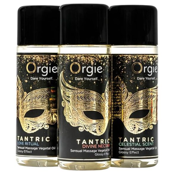 Orgie Tantric - zmyselná sada masážnych olejov (3x30ml)