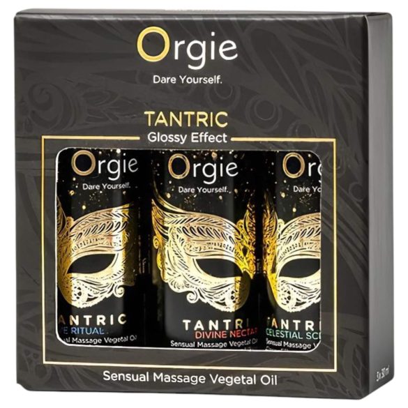 Orgie Tantric - sada masážnych olejov - zmyselný efekt - 3x30 ml