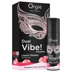   Orgie - unisex tekutý vibrátor - vibrácie - jahoda/gin tonic - 15 ml