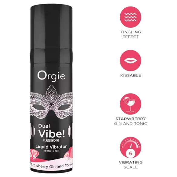 Orgie - mini vibrátor súprava - šedá