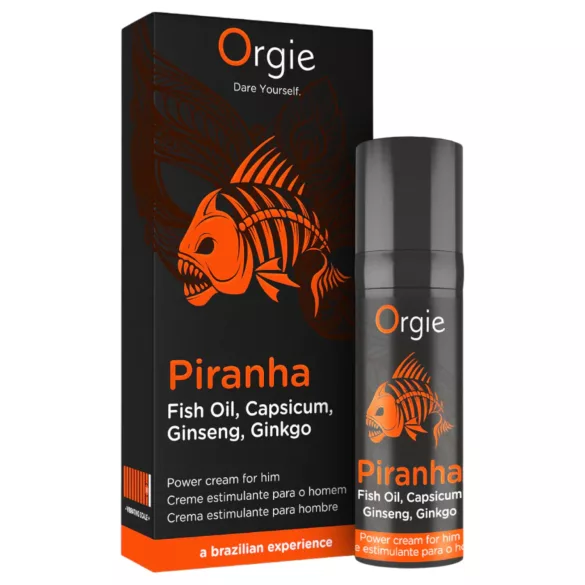 Orgie Piranha Power Cream - Stimulačný krém na zvýšenie potencie pre mužov (15 ml)