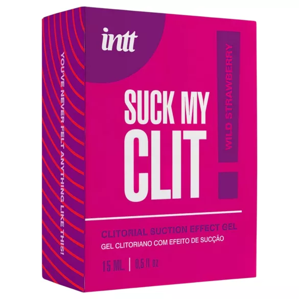 Intt Suck My Clit - stimulačný gél na klitoris pre ženy - jahoda (15 ml)