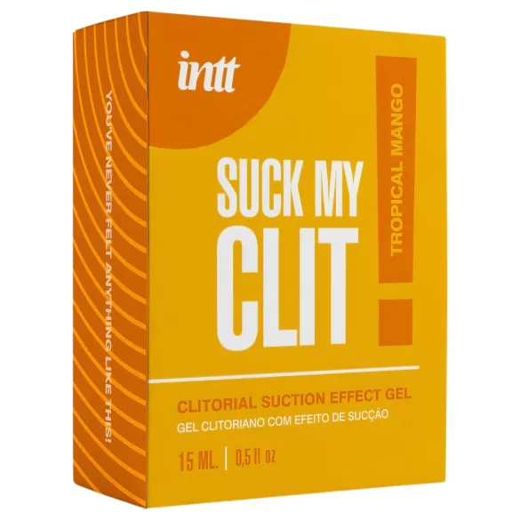 Intt Suck My Clit - stimulačný gél na klitoris pre ženy - mango (15 ml)