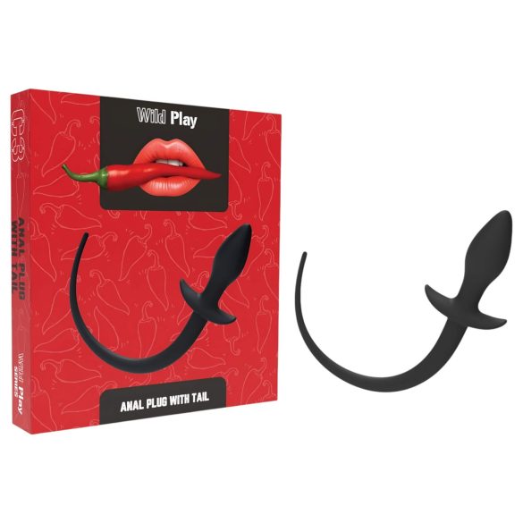 Wild Play - análna kolík s chvostom (čierna)