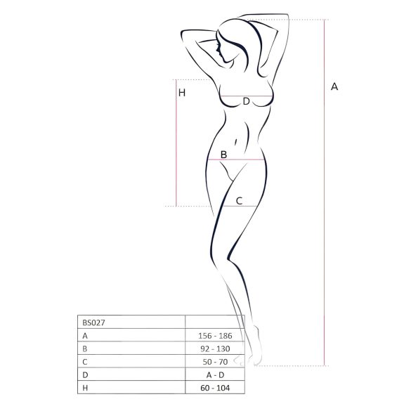 Passion - dámske mini šaty sieťované - čierne - S-L