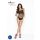 Passion BS035 - erotické body s ramienkami - otvorené sieťované - čierne S-L