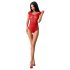 Passion BS064 - otvorené sieťované body (červené) - S-L