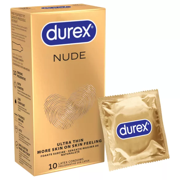 Durex Nude - ultra tenký kondóm - 10 ks