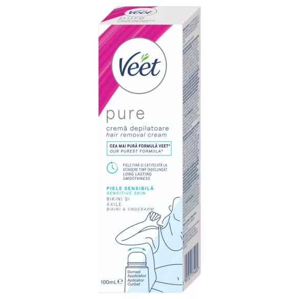 Veet Pure - depilačný krém na bikiny a podpazušie - pre citlivú pokožku 100ml
