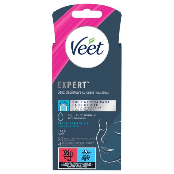 Veet Expert - depilačné pásiky - na citlivú pokožku - 20 ks