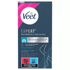   Veet Expert - depilačné pásiky - na suchú pokožku - 12 ks