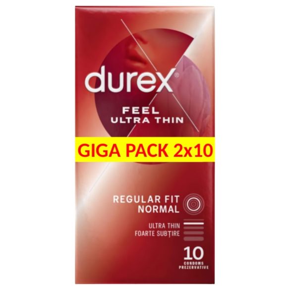 Durex Feel Ultra Thin - ultra tenké realistické kondómy (2x10ks)