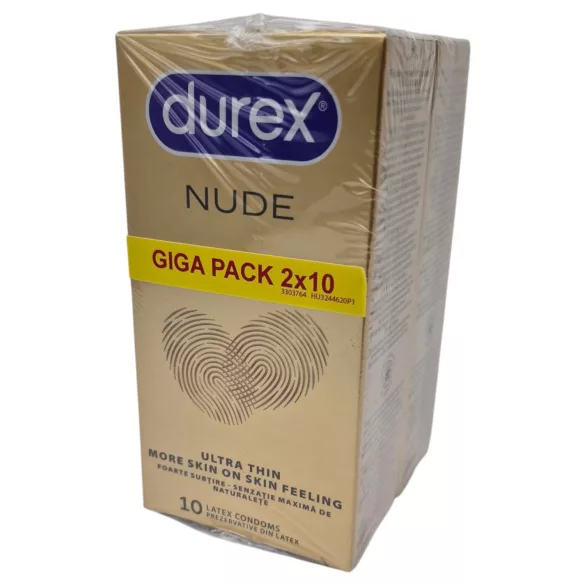 Durex Nude - extra tenké kondómy (2×10 ks)