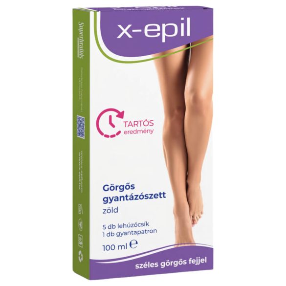 X-Epil - sada voskových valčekov - zelená