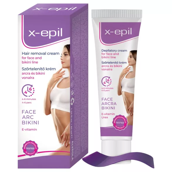 X-Epil - depilačný krém na tvár a bikiny - 40 ml