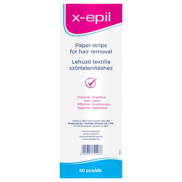 X-Epil - textilné pásiky na depiláciu (50 ks)