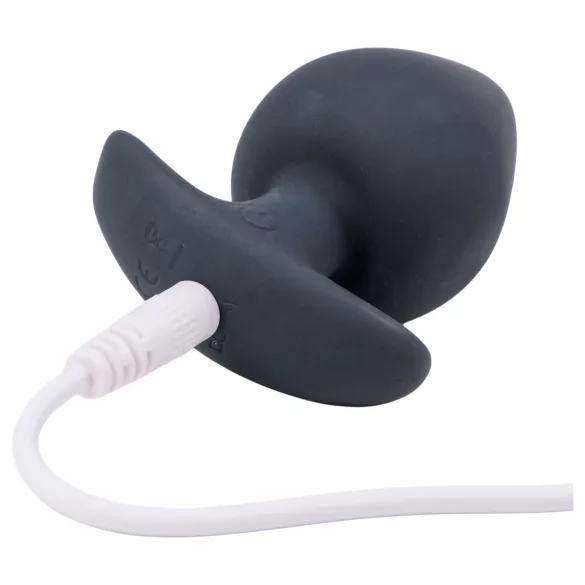 Desirel Obsidian - análne vibračné dildo ovládané aplikáciou (čierne)