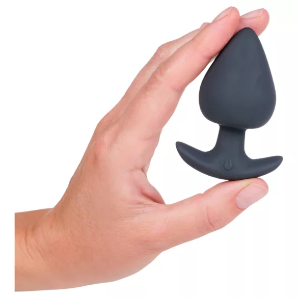Desirel Obsidian - análne vibračné dildo ovládané aplikáciou (čierne)