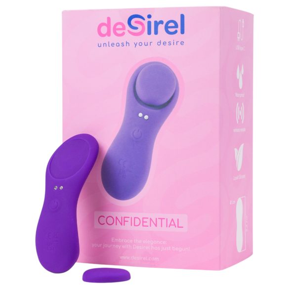 Desirel Confidential - inteligentné nohavičky vibrátor (fialové)
