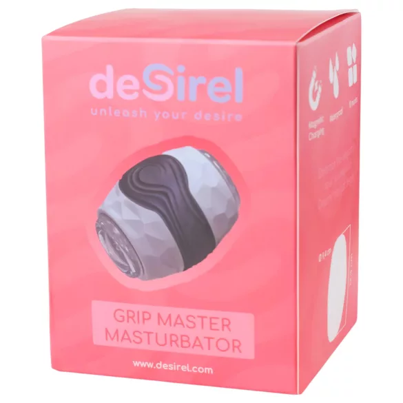 Desirel Grip Master - masturbátor pre mužov - silný stisk - sivý