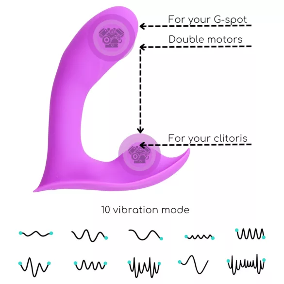 Desirel Insider - vibrátor na bod G a prostatu - fialový