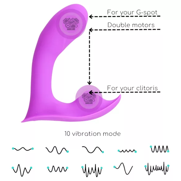 Desirel Insider - vibrátor na bod G a prostatu - fialový