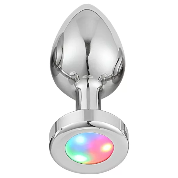 Desirel GlowPlug - análny kolík svietiaci - malý - strieborný