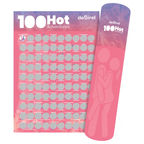 Desirel - plagát s 100 sexuálnymi polohami - spoločenská hra