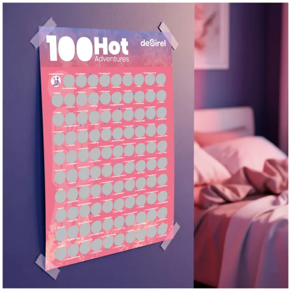 Desirel - plagát s 100 sexuálnymi polohami - spoločenská hra