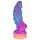 OgazR - svietiaci drak dildo - 22cm (fialovo-ružová)