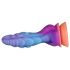 OgazR - svietiaci drak dildo - 22cm (fialovo-ružová)