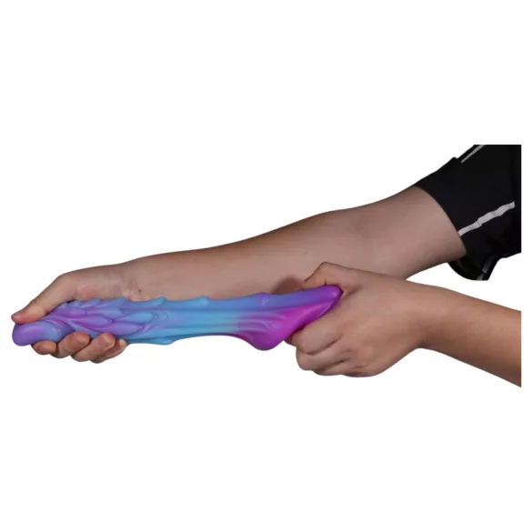 OgazR - svietiaci dračí dildo - 22 cm - fialovo-ružová